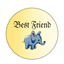 Maria King Elefántos Best Friend kitűző kitűző