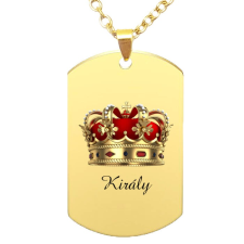 Maria King Király medál lánccal, választható több formában és színben medál