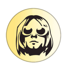 Maria King Kurt Cobain kitűző kitűző