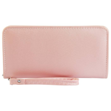 Maria King Nagyméretű klasszikus designbőr pénztárca, pink (21x11 cm) pénztárca