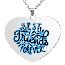 MariaKing Best Friends Forever medál lánccal, választható több formában és színben nyaklánc