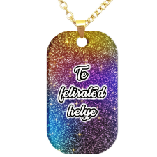 MariaKing Egyedi feliratos, rozsdamentes fém dögcédula, liláspink-glitter színben (láncra vagy kulcstartóra) kulcstartó