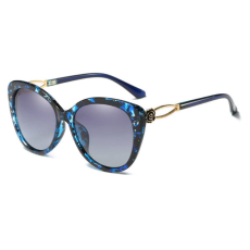 MariaKing EYECRAFTERS kék mintás keretes macskaszem női napszemüveg, polarizált
