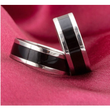 MariaKing Ezüst - fekete karikagyűrű, 11 gyűrű
