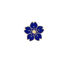 MariaKing Kék virág kitűző kitűző