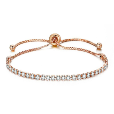 MariaKing Kristályokkal kirakott karkötő, rose gold színű karkötő