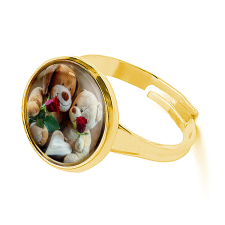 MariaKing Maci Love gyűrű, arany színben (állítható méret) gyűrű