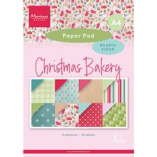 Marianne Design Christmas Bakery by Marleen - A4 PapírkészletA4 Pretty Papers Bloc (16 ív) decoupage papír