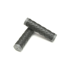 Marikoo 1501 normál gumi markolat, két komponensű, hasábos, 120 mm, fekete-szürke kerékpár kormány