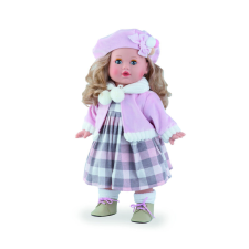  Marina&amp;amp;Pau baba - Tina rózsaszín kabátkával és sapkával - díszdobozban baba