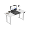 Mark Adler Állitható íróasztal, magasságállítás, két motor, 160 cm x 80 cm x 119 cm, fehér