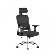 Mark Adler Ergonomikus irodai forgószék, kartámaszokkal, deréktámasszal, hálós anyaggal, fekete forgószék