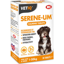 Mark & Chappell Serene-UM enyhe nyugtató kutyáknak, macskáknak - 30 db vitamin, táplálékkiegészítő kutyáknak