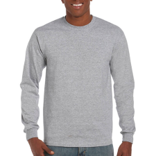 marka-logok-kicsi/gildan.jpg Uniszex póló Hosszú ujjú Gildan Ultra Cotton Adult T-Shirt LS - XL, Sportszürke férfi póló