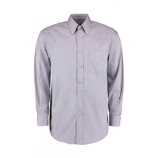 marka-logok-kicsi/kustom-kit.jpg Férfi hosszú ujjú Ing Kustom Kit Classic Fit Premium Oxford Shirt M, Ezüstszürke