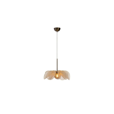 Markslojd Markslöjd STYRKA Pendant 1L 63cm Beige/ Antique Brass/Amber - MS-108659 világítás