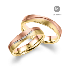 Marrya Gold 14 karátos Arany karikagyűrű pár - GB-097-14K-M gyűrű