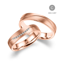 Marrya Gold 8 karátos Arany karikagyűrű pár - GB-097-18K-C gyűrű