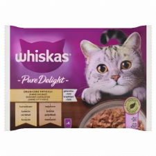 MARS MAGYARORSZÁG ÉRTÉKES.BT Whiskas Pure Delight teljes értékű nedves eledel felnőtt macskáknak 4 x 85 g (340 g) macskaeledel