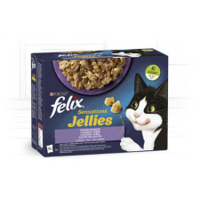 Mars-Nestlé Felix Sensations Jellies (bárány,pulyka,makréla,hering) vegyes válogatás aszpikban (12x85g) macskaeledel