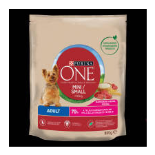 Mars-Nestlé Purina ONE Mini/Small Adult - száraztáp (marha,rizs) kutyák részére (800g) kutyaeledel