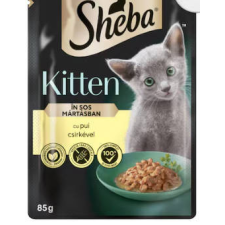 Mars-Nestlé Sheba Kitten Chicken - Alutasakos - (csirke,szósz) kölyökmacskák részére (85g) macskaeledel