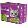 Mars-Nestlé Whiskas Selection Menu – Nedves eledel (tonhal, lazac, csirke, marha aszpikban) macskák részére (12x85g)