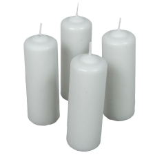  Mártott henger gyertya 40x120 mm világos szürke 4db/csom (db ár) gyertya