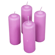 Mártott henger gyertya 40x120 mm viola 4db/csom (db ár) gyertya
