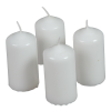  Mártott henger gyertya 40x80 mm fehér 4db/csom (db ár)