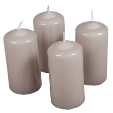 Mártott henger gyertya 50x100 mm homok 4db/csom (db ár) gyertya