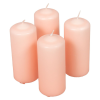  Mártott henger gyertya 50x120 mm korall 4db/csom (db ár)