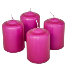  Mártott henger gyertya 50x75 mm Orgona 4db/csom (db ár) gyertya