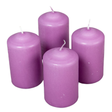  Mártott henger gyertya 60x100mm viola 4db/csom (db ár) gyertya
