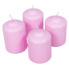  Mártott henger gyertya 60x80mm ciklámen 4db/csom (db ár)