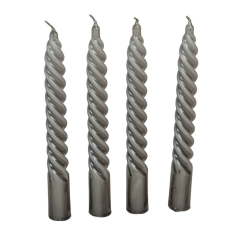  Mártott nagy csavart gyertya szürke 200mm (db ár) 30db/csom gyertya