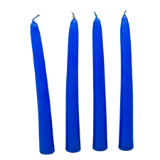 Mártott spitz gyertya kék 20cm (db ár) 20db/csom gyertya