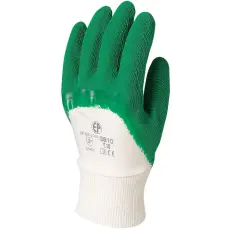  MÁRTOTT ZÖLD KREPP LATEX, ERŐS, ÉRDES, SZELLŐZŐ KÉZHÁT_9