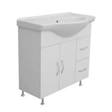 MARTPLAST Fürdőszoba szekrény + mosdókagyló, fehér, 85 x 81 x 50 cm fürdőszoba bútor