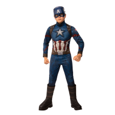 Marvel Deluxe jelmez Amerika kapitány izmokkal fiú 100-110 cm 3-4 év jelmez
