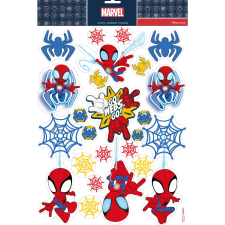 Marvel Karácsonyi matricák Pókember üveghez, Spider Ghost, piros matrica