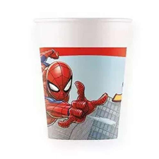 Marvel party pohár Pókember papír 8 db-os 200 ml party kellék