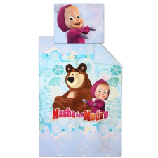  Mása és a Medve/Masha ágyneműhuzat, Snow (100% pamut) lakástextília