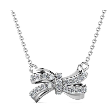  Masni-Swarovski kristályos nyaklánc díszdobozban - fehér nyaklánc