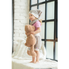  Masnis fejkendő, madár, homokszínű babasapka, sál