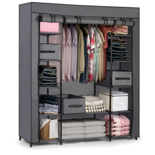 Massido textil Gardrób 12 polccal és 3 fiókkal #grafit bútor