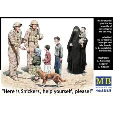  Master Box Here is Snickers help yourself, please 1:35 (MB35159) makett
