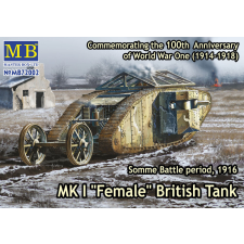  Master Box Mk IFemaleBritish tank,Somme battle 1916 1:72 (72002) makett