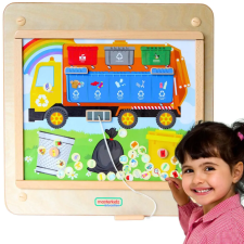  MASTERKIDZ Oktatási Tábla Hulladékválogatás Montessori kreatív és készségfejlesztő