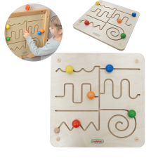  Masterkidz oktató labirintus tábla Montessori fajáték